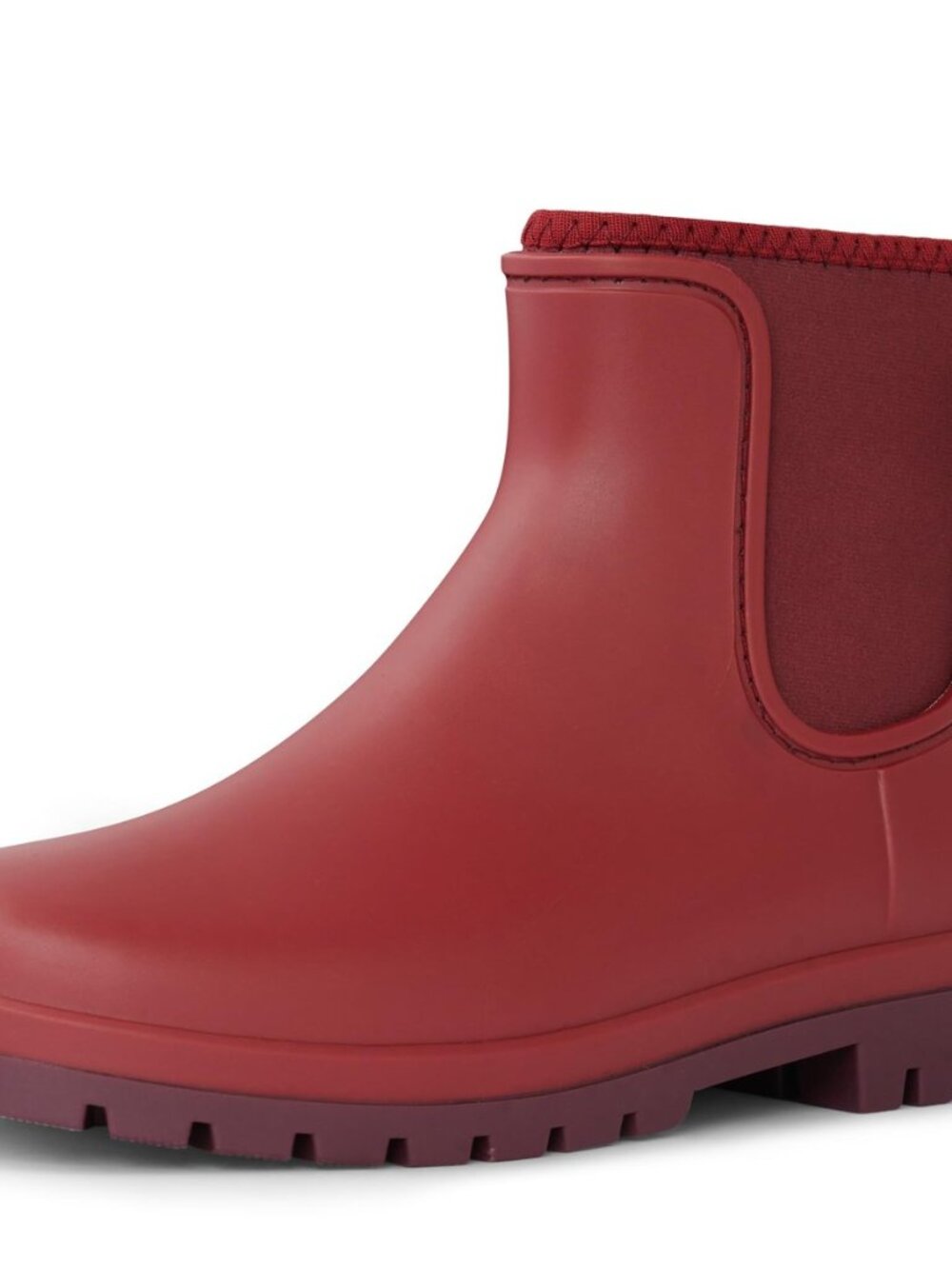 Short Rain Boots for Women, Waterproof Neoprene Chelsea Ankle Boots